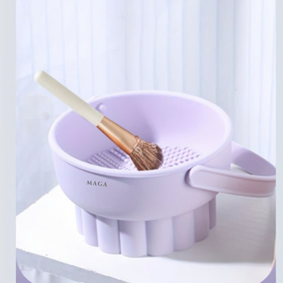 Bát Vệ Sinh Cọ Silicone MAGA 3 In 1 Makeup Brush Cleaner Mat MA112